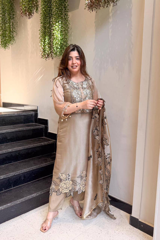 Elegant Designer Embroidered Cut-Work Suit for Unforgettable Wedding Moments