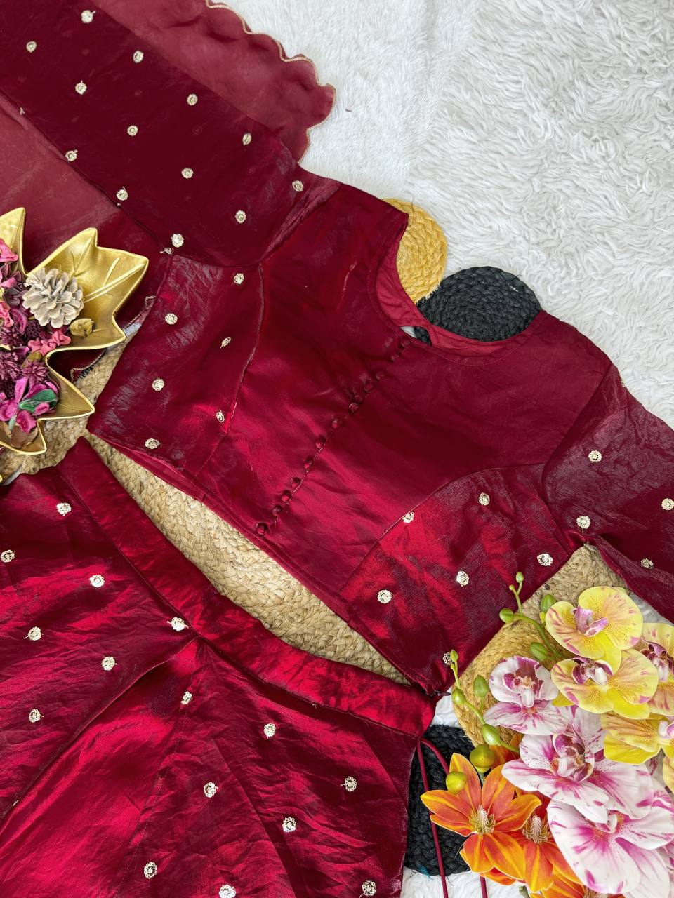 New Arrival: Top Trending Fully Stitched Soft Space Silk Lehenga with Elegant Sequins Embroidery and Beautifully Stitched Blouse – Perfect Blend of Traditional Charm and Modern Fashion