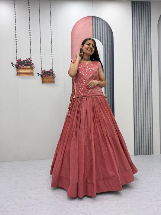 Exclusive Festival Launch Premium Lengha Choli Set with Embroidered Jacket