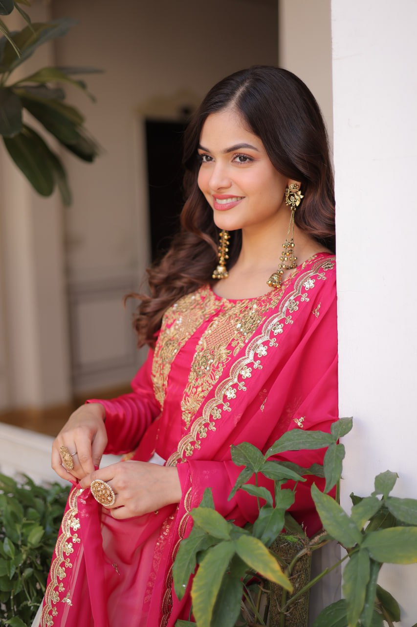 Elegant Gown and Dupatta Set Collection 2026 by RangBhoomi