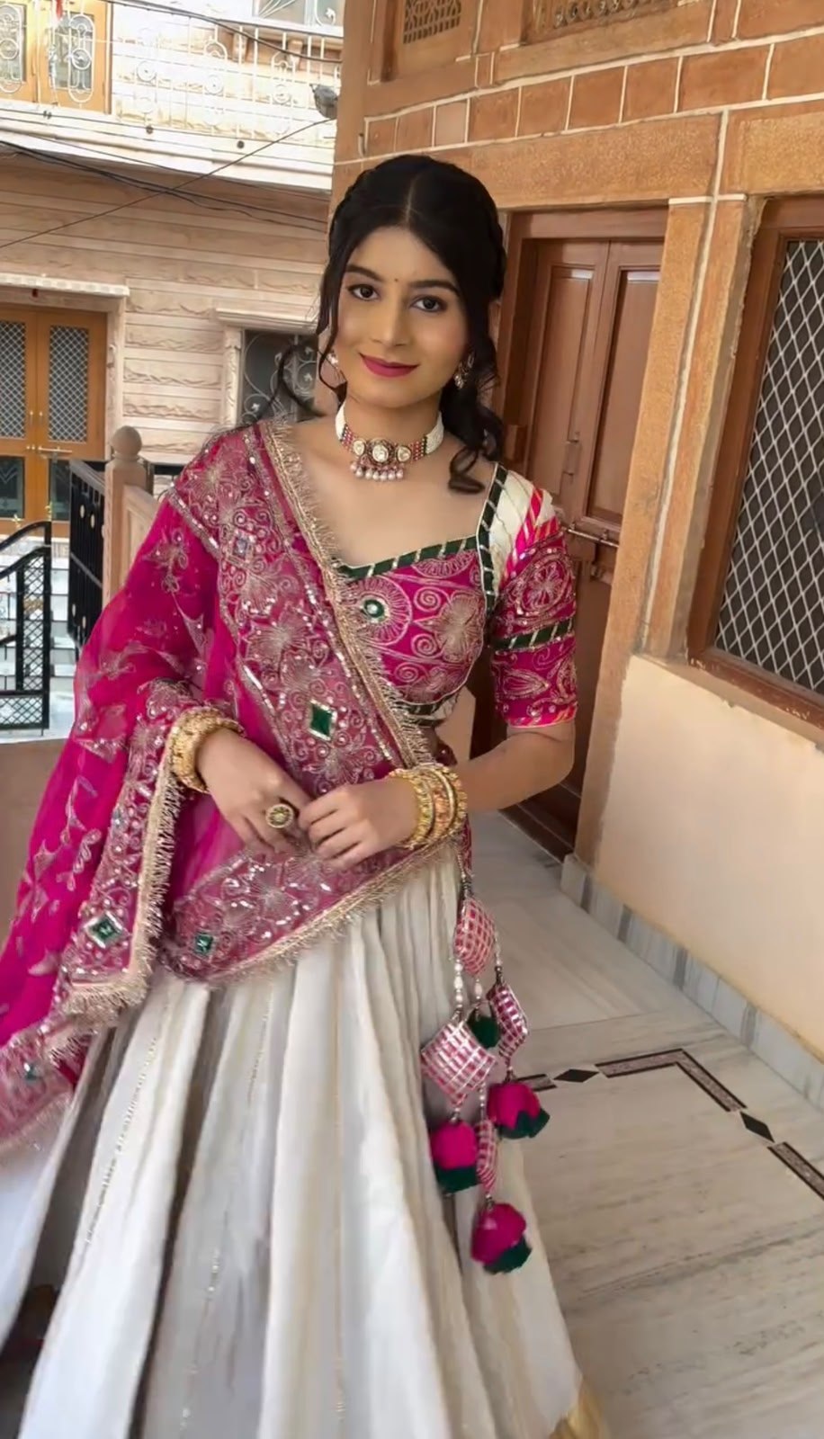 RangBhoomi Elegant Navratri Special Lehenga Choli Set with Heavy Embroidery and Premium Fabrics