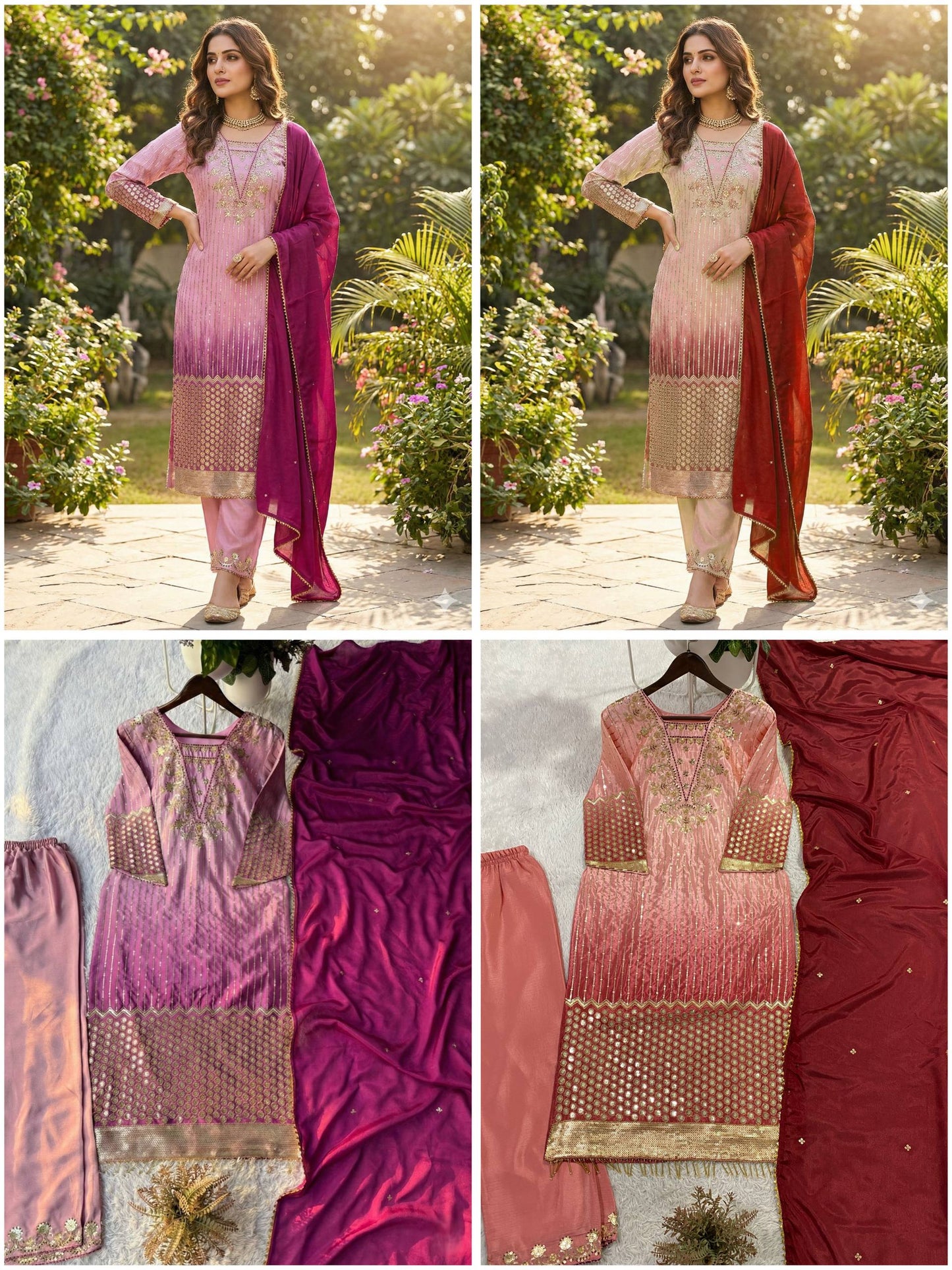 Elegant Embroidered Top, Pant, and Dupatta Set Perfect for Party and Wedding Designer Wear