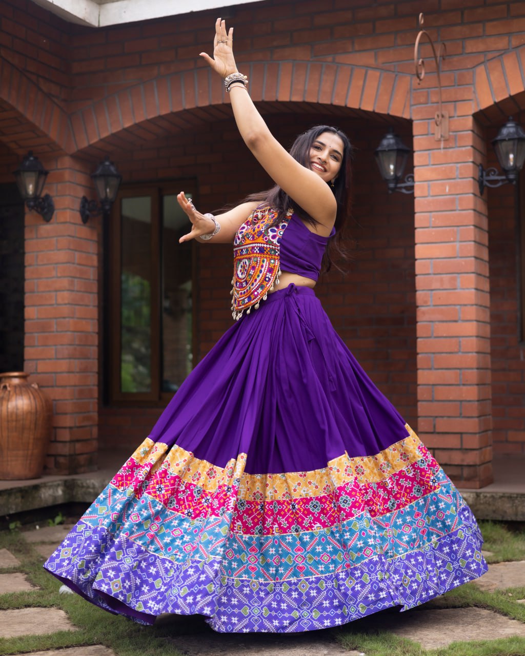 Elegant Ethnic Women's Lehenga Set with Intricately Designed Fancy Top for Festive Celebrations