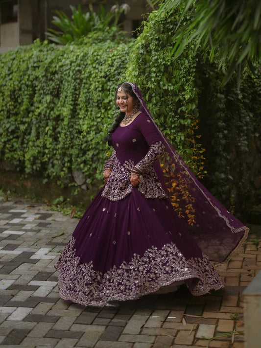 RangBhoomi Designer Embroidered Heavy Fox Georgette Lehenga Set - Party Wear, Full Stitched