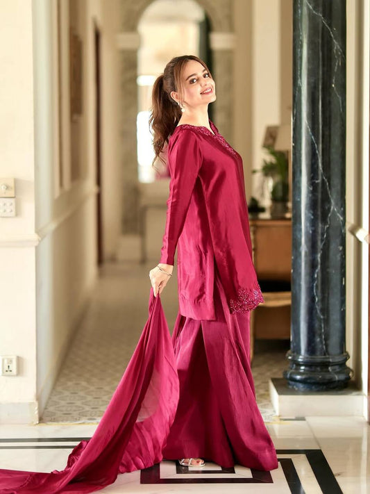 Sarara Chic: Designer Party Wear Indian Outfit