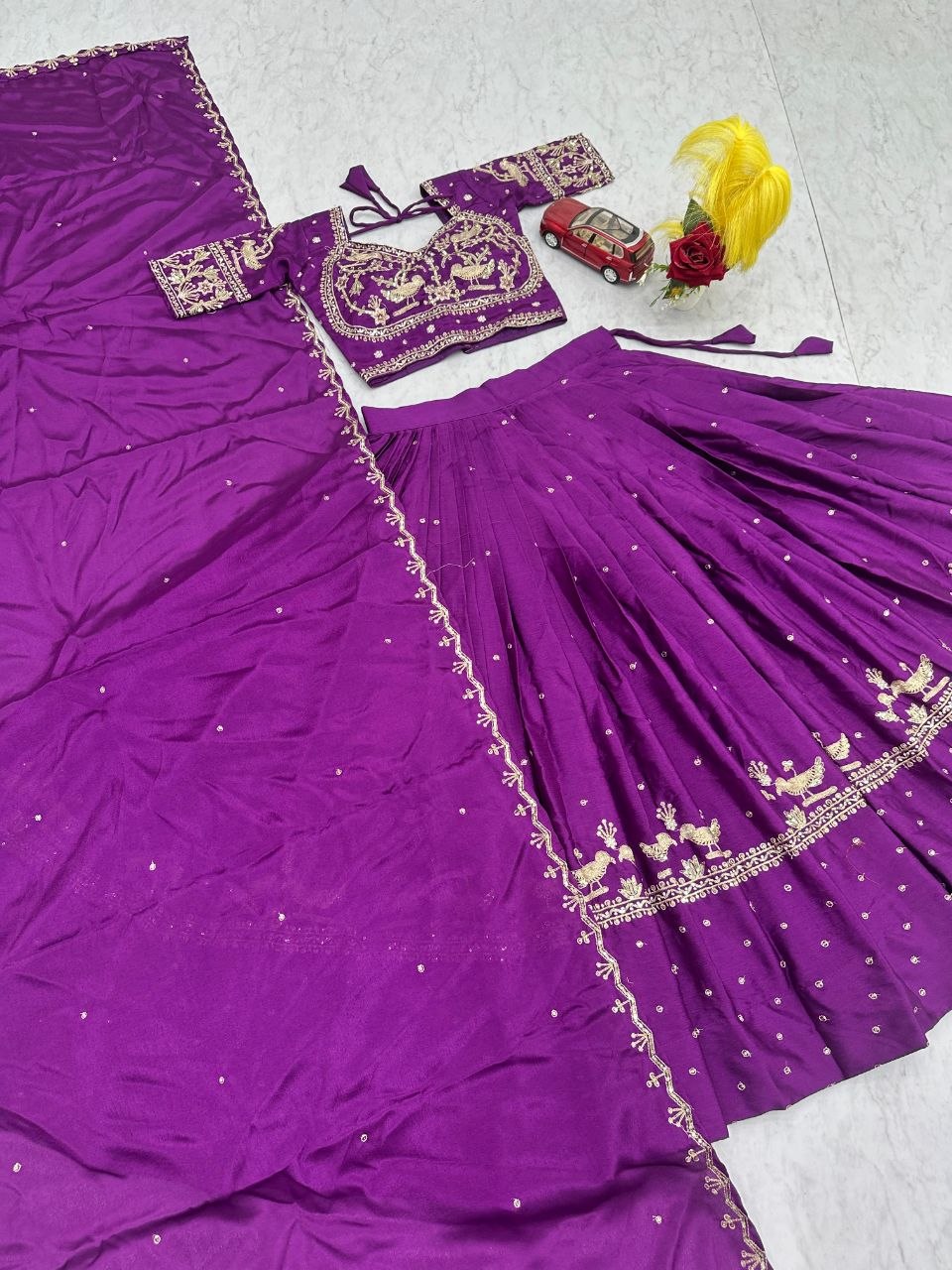 RangBhoomi Exclusive New Festival Lehenga Choli Set with Heavy Embroidery and Sequins