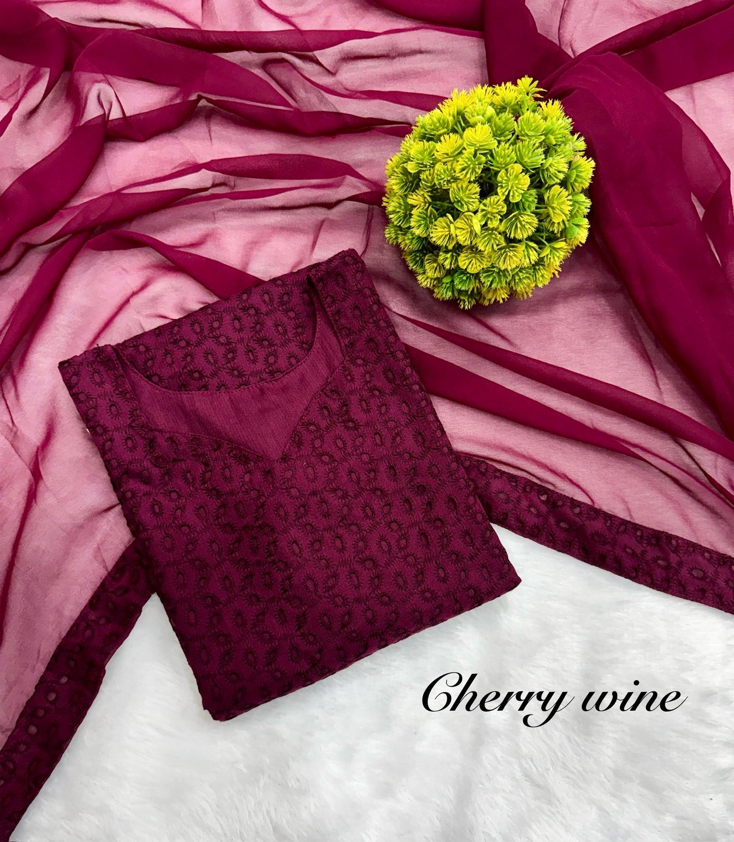 Premium Hakoba Cotton Kurti with Dupatta – 6 Vibrant Colors