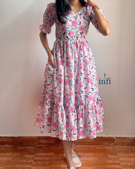 Lily Love Collection: Floral maxi dress with a flattering silhouette and comfortable fabric.