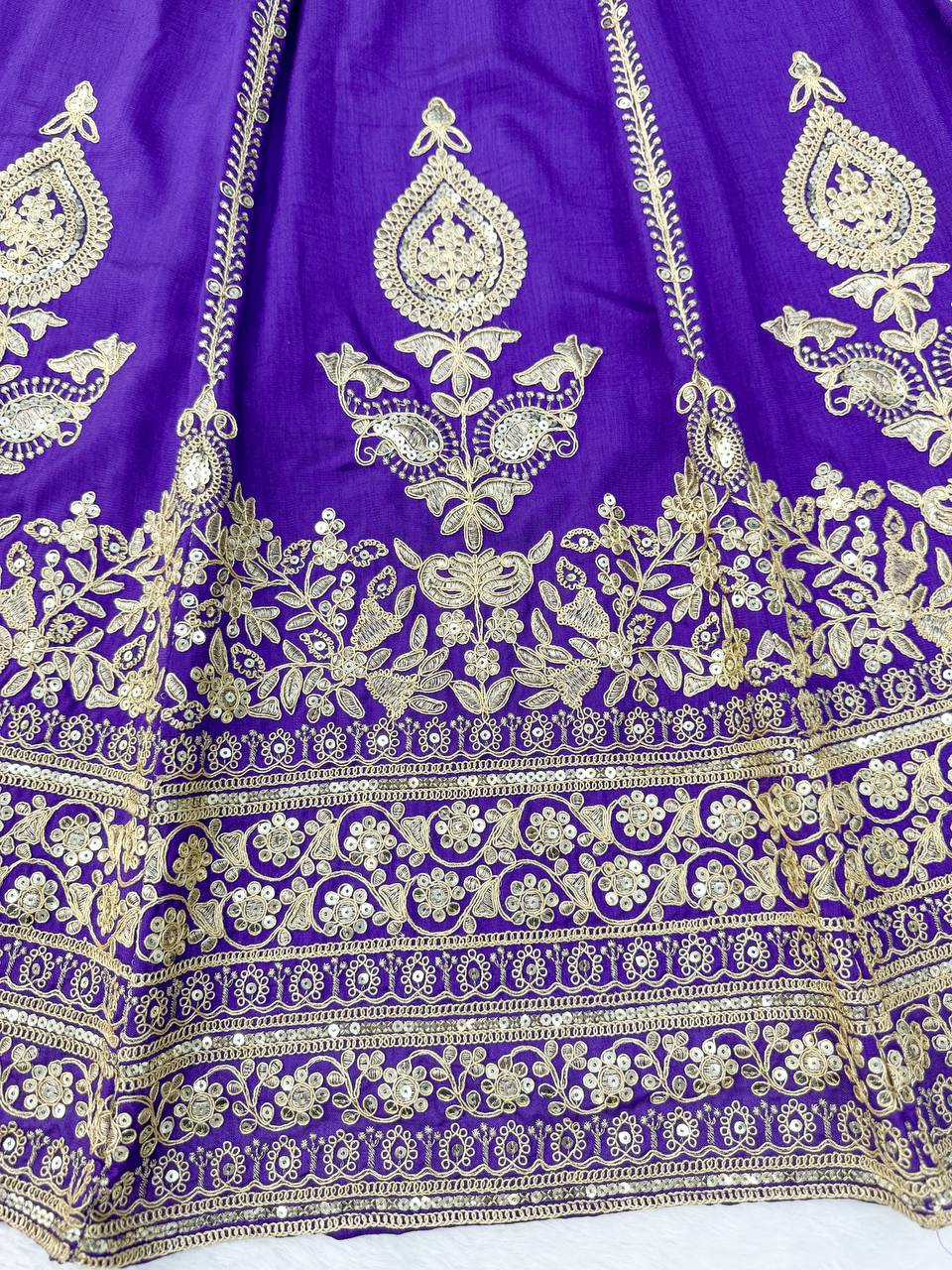 RangBhoomi Heavy Boutique Vichitra Silk Lehenga — Premium Designer Ensemble