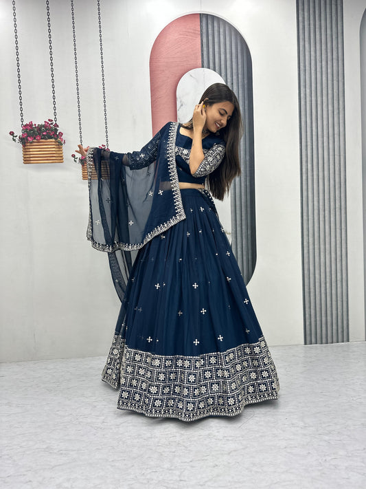 Exclusive Wedding Special Lehenga Choli by Tapi Creation – Elegant Fox Georgette Ensemble
