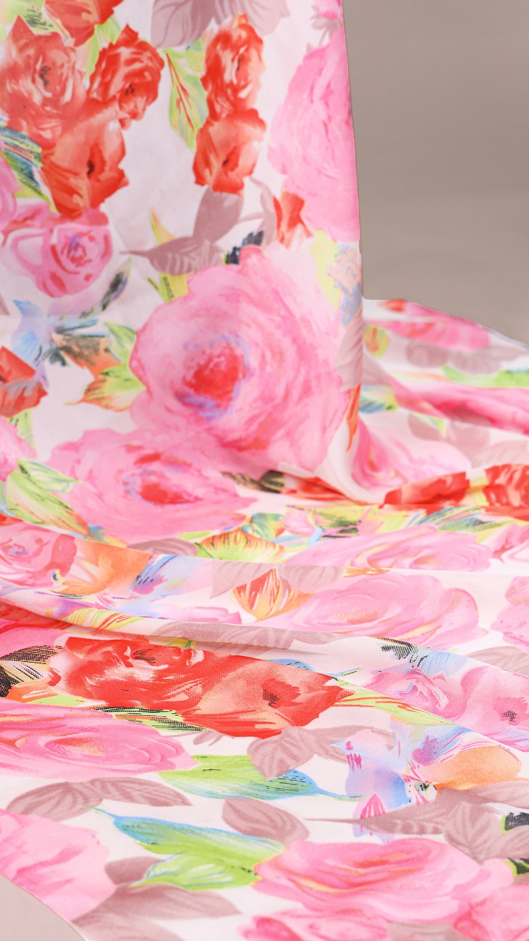 Yellow Floral Satin Saree