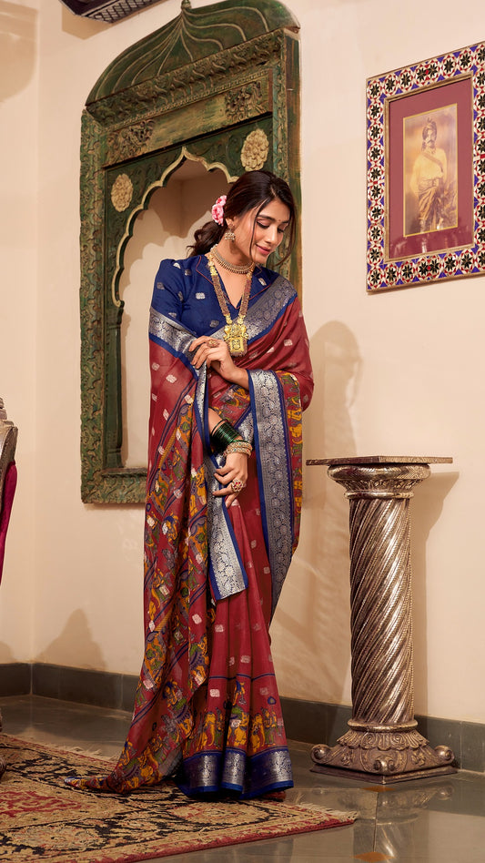 Elegant Handcrafted Saree | Traditional Indian Fashion