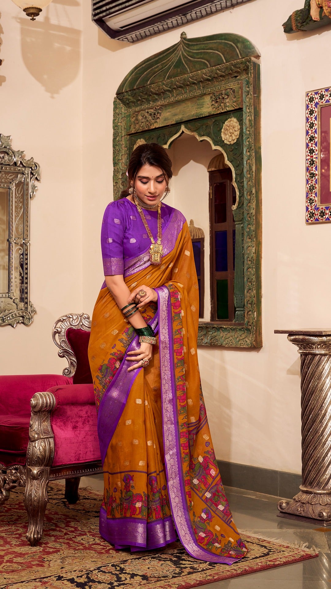 Elegant Handcrafted Saree