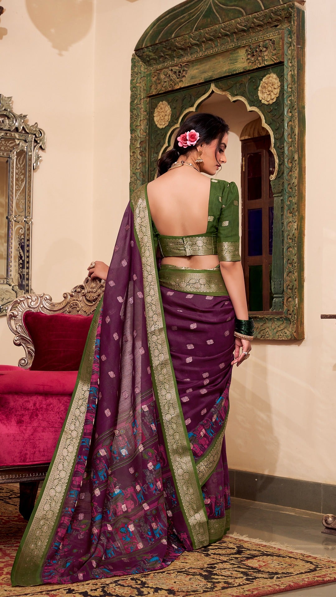 Elegant Handcrafted Saree