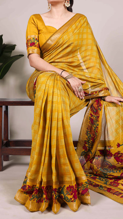 Elegant Handcrafted Saree - Exquisite Traditional Design