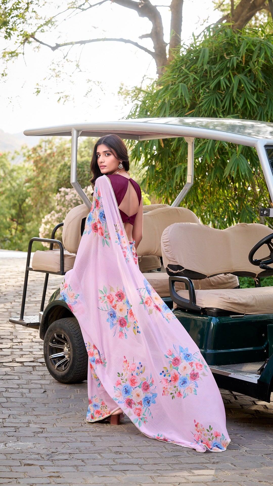 Floral Printed Saree