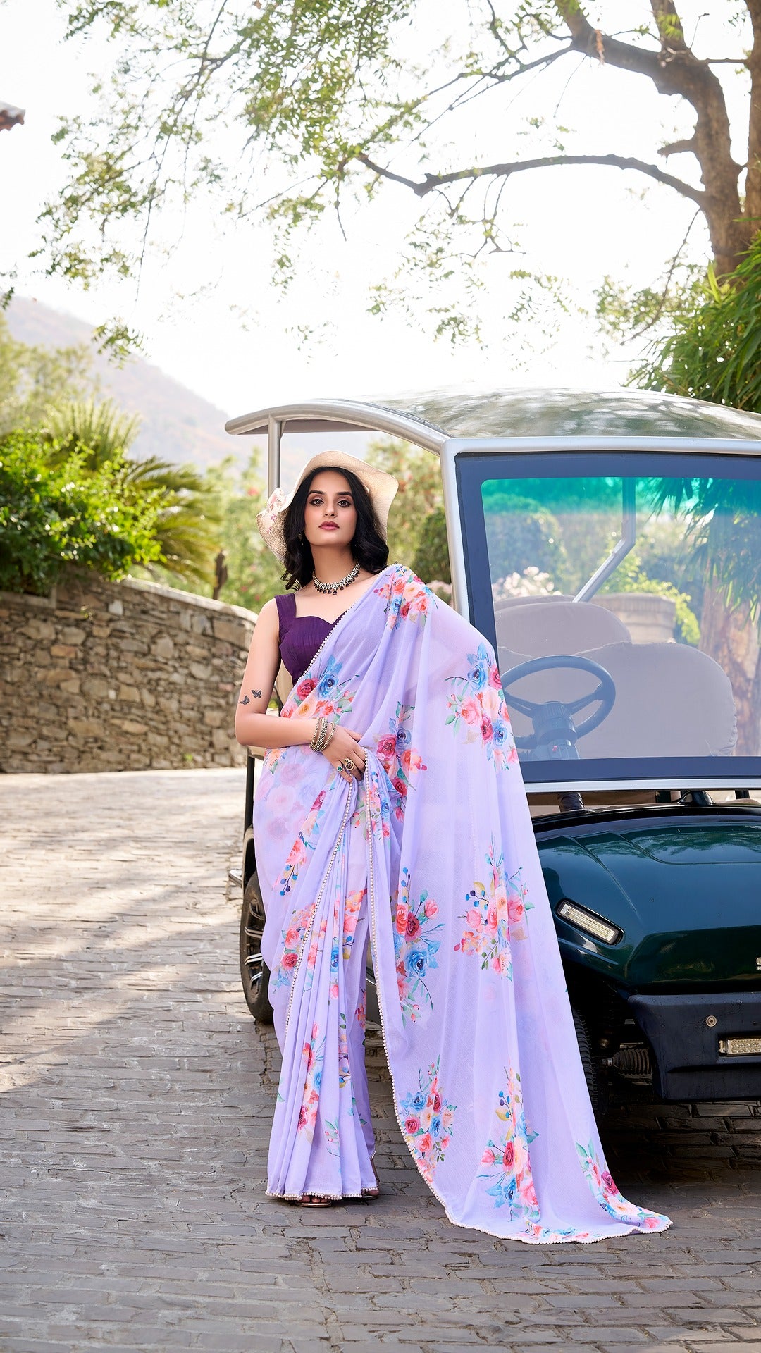 Floral Printed Saree