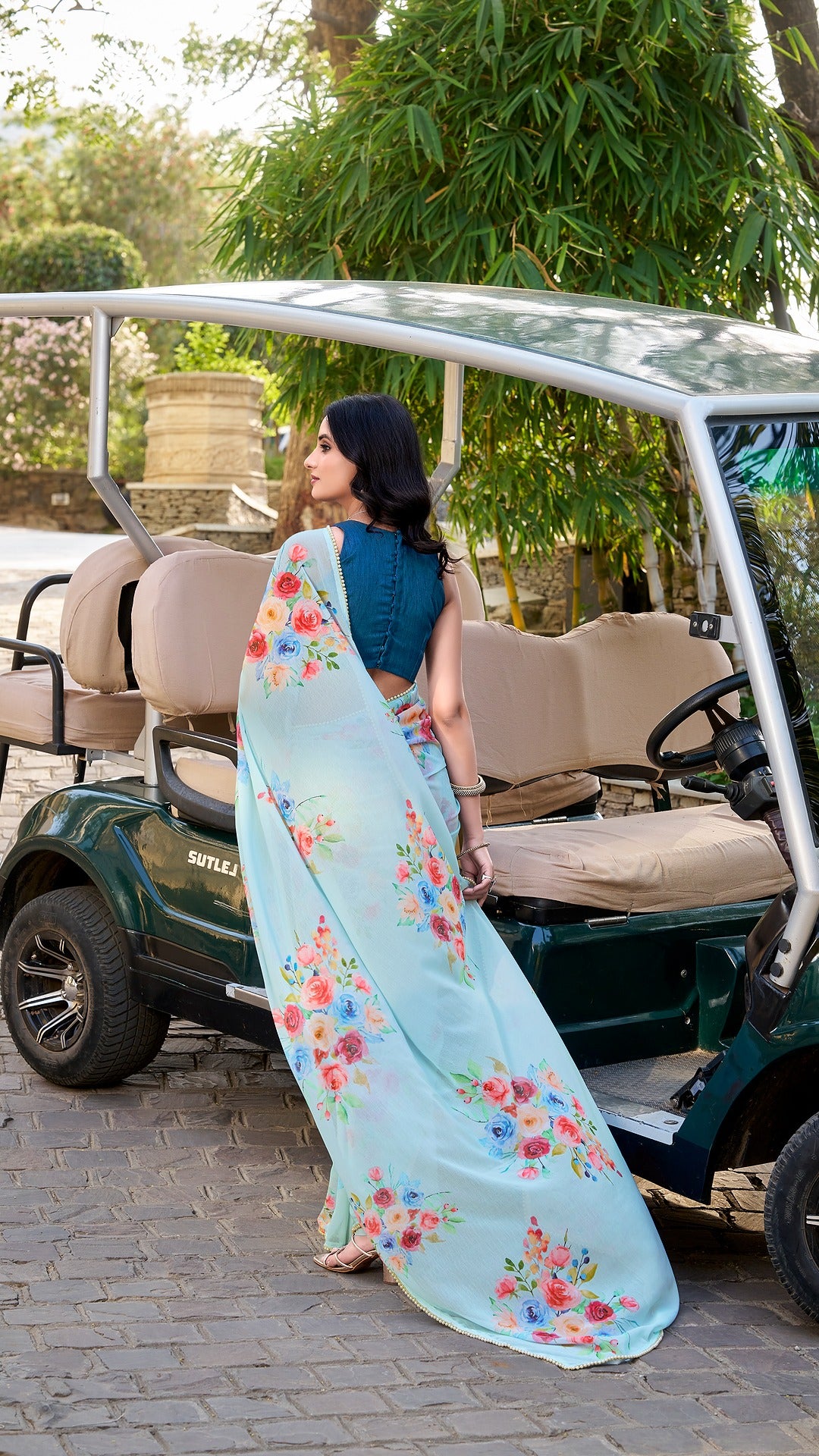 Floral Printed Saree
