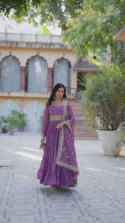 Full Flair Gown: Indian Wedding & Party Wear