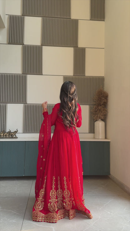 Elegant Designer Gown for Indian Celebrations