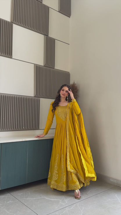 Elegant Designer Gown for Indian Celebrations