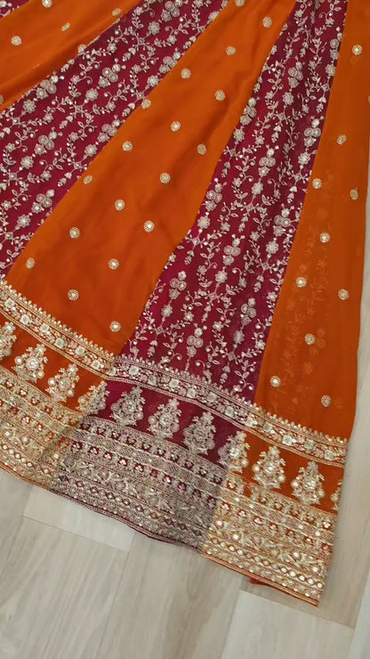 Designer Gown-Dupatta Collection | Zari & Sequin Embroidery