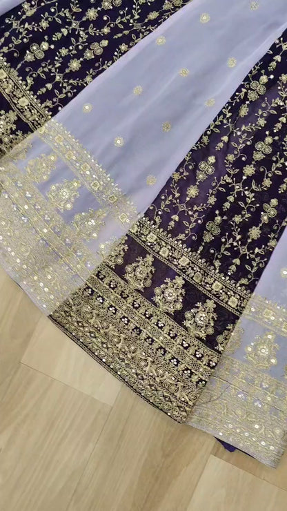 Designer Gown-Dupatta Collection | Zari & Sequin Embroidery
