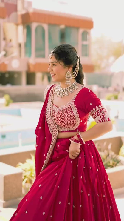 Festival Lehenga Choli - Embroidered Indian Outfit
