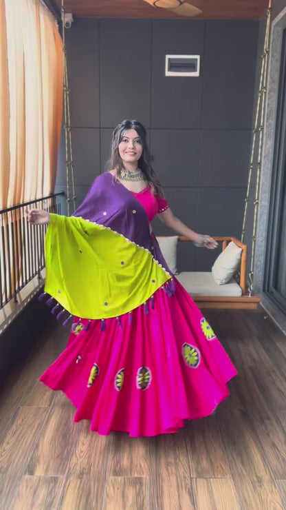 Festive Radiance Lehenga Choli – Embroidered Navratri Set