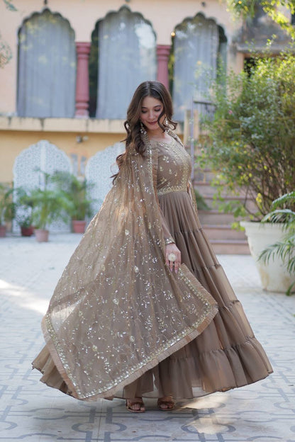 Full Flair Gown: Indian Wedding & Party Wear
