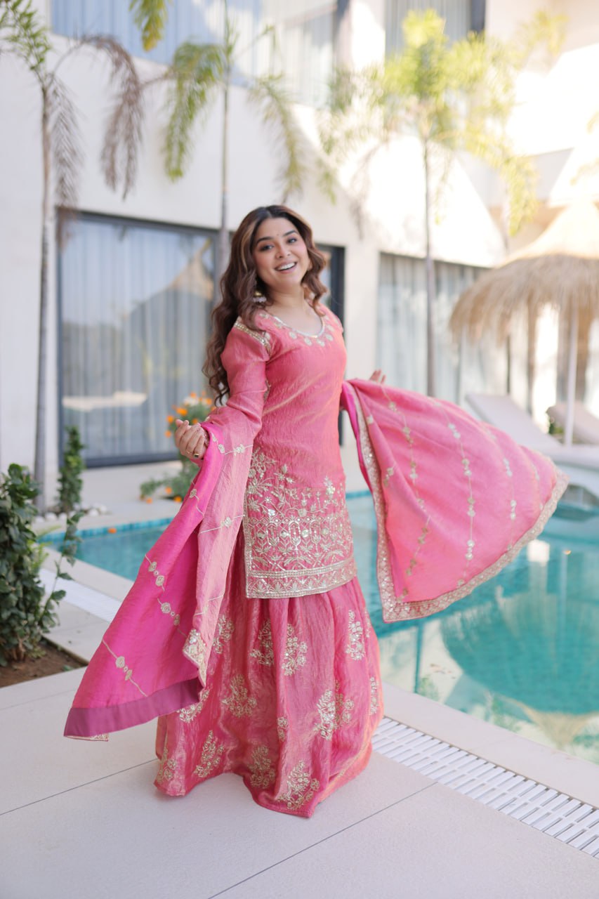 RangBhoomi Premium Designer Ready-to-Wear Top, Sharara, and Dupatta Collection 2026