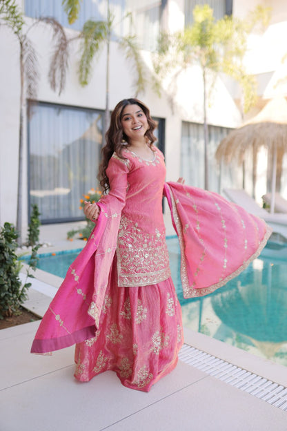 RangBhoomi Premium Designer Ready-to-Wear Top, Sharara, and Dupatta Collection 2026