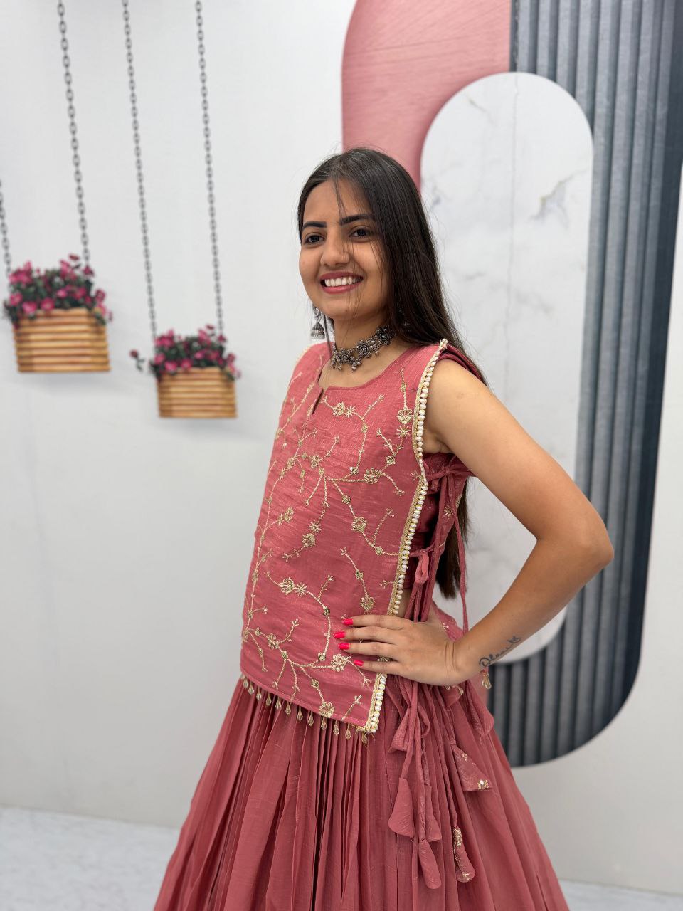 Exclusive Festival Launch Premium Lengha Choli Set with Embroidered Jacket