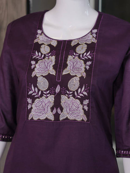 RangBhoomi Premium Cotton 60-60 Kurti & Plazo Set — Soft, Everyday Ethnic Wear
