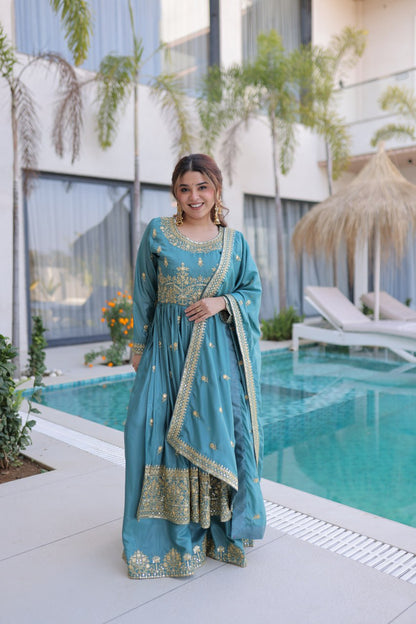 RangBhoomi Premium Designer Ready-to-Wear Top, Sharara, and Dupatta Set Collection 2026