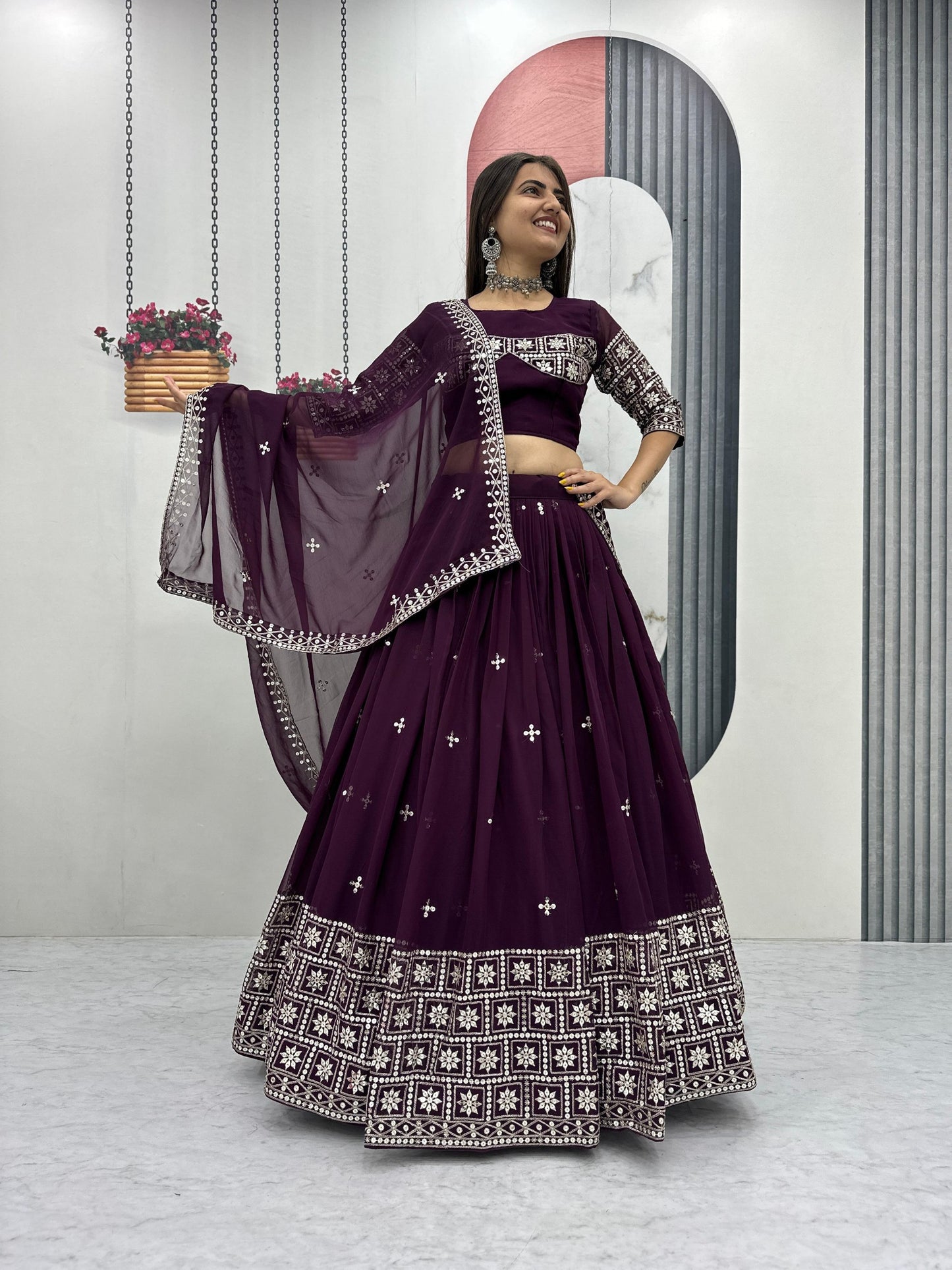 Exclusive Wedding Special Lehenga Choli by Tapi Creation – Elegant Fox Georgette Ensemble
