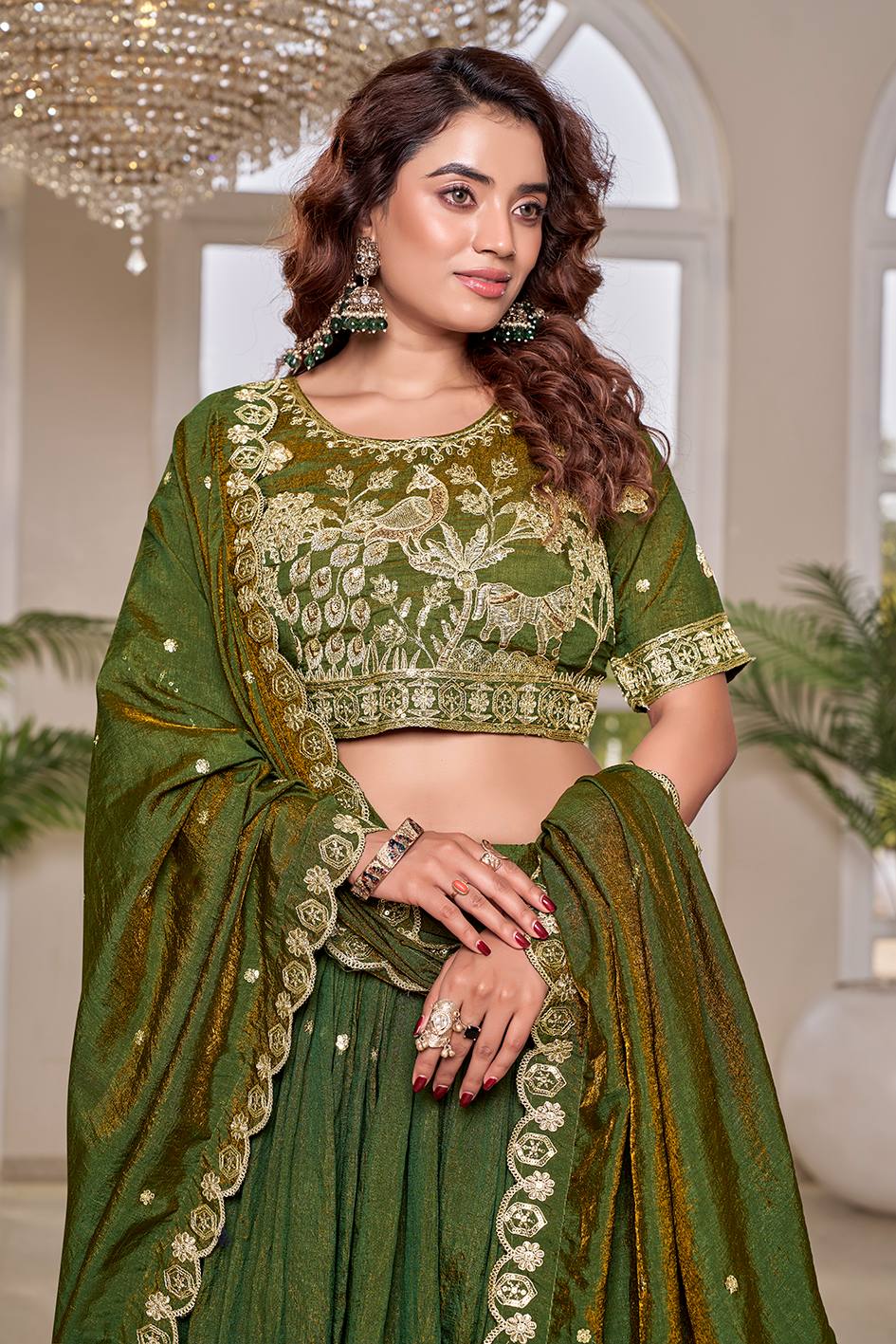 RangBhoomi Exclusive Wedding Collection Elegant Embroidered Lehenga Choli Set