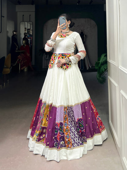 Vibrant Multicolor Traditional Lehenga for Dynamic Garba Dance