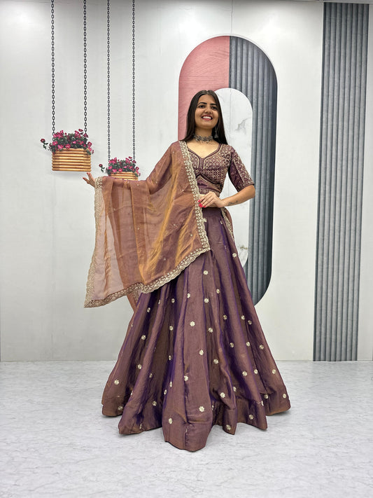 RangBhoomi Exclusive New Festival Lehenga Choli Set with Heavy Embroidery and Sequins