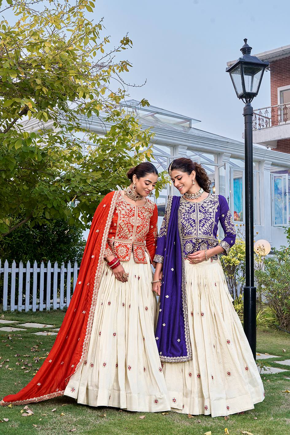 RangBhoomi Elegant Festival Lehenga Choli Set with Heavy Embroidery & Pure Silk Fabric