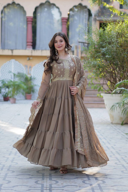 Full Flair Gown: Indian Wedding & Party Wear