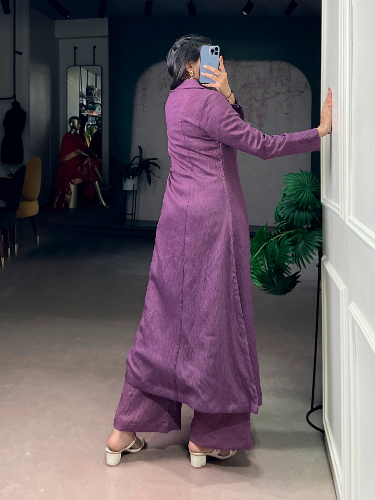 Velora Straight Cut Premium Two-Piece Set in Soft N.V Herry Fabric