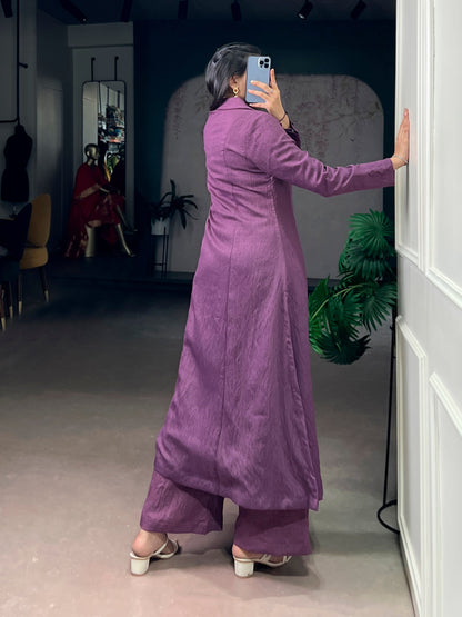 Velora Straight Cut Premium Two-Piece Set in Soft N.V Herry Fabric