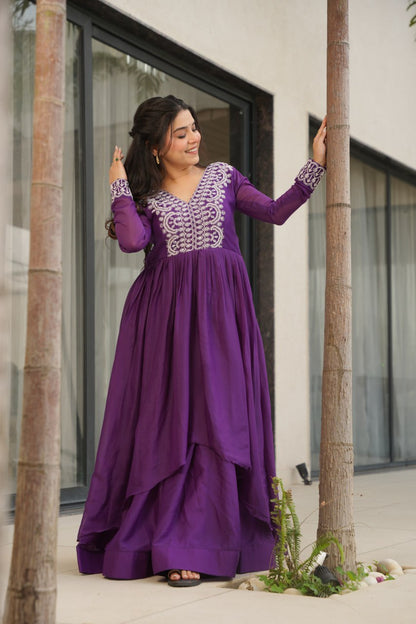 Double Flair Gown - Designer Gown Collection