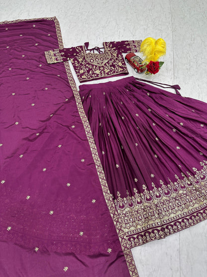 RangBhoomi New Festival Lehenga Choli with Heavy Embroidery and Sequence Work