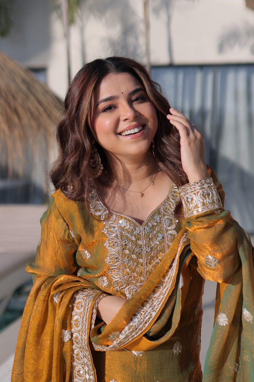 Premium Ready-to-Wear Top, Bottom, and Dupatta Set Collection 2026 – Elegant Embroidered Fendi Chiffon Ensemble