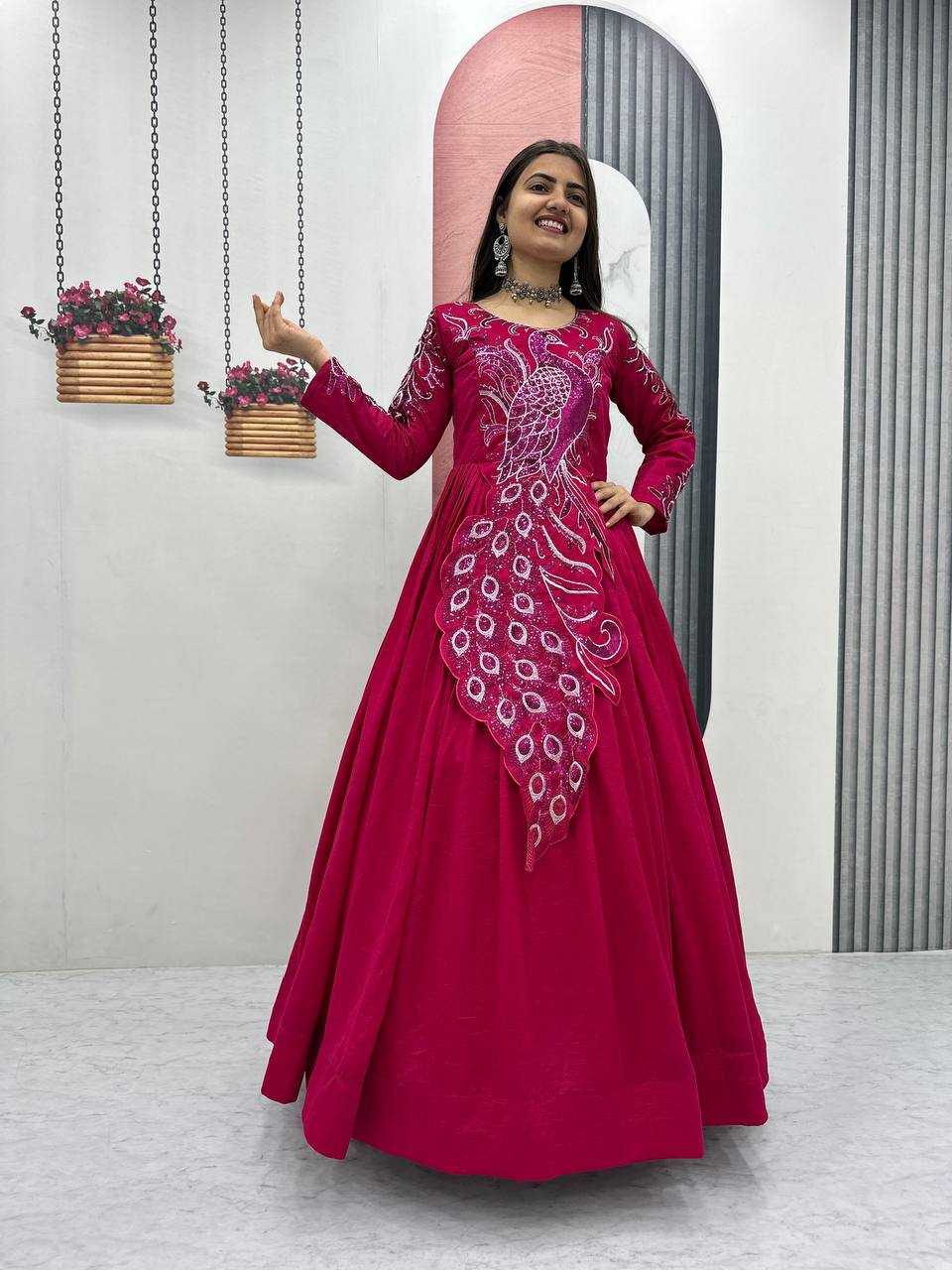 Launching Embroidered Gown
