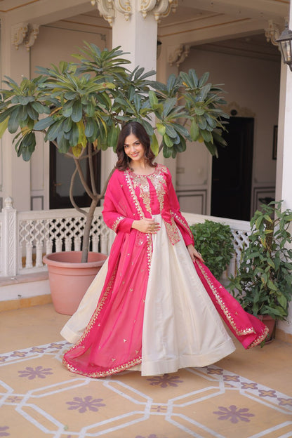 Elegant Gown and Dupatta Set Collection 2026 by RangBhoomi
