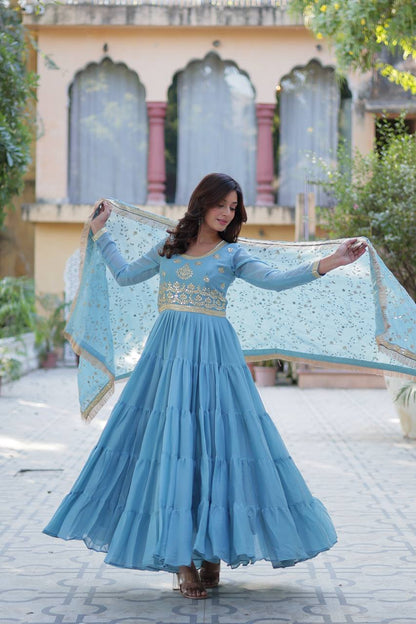Full Flair Gown: Indian Wedding & Party Wear