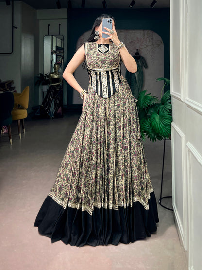 RangBhoomi Embroidered Mirror Lehenga Set — Navratri Collection 2026